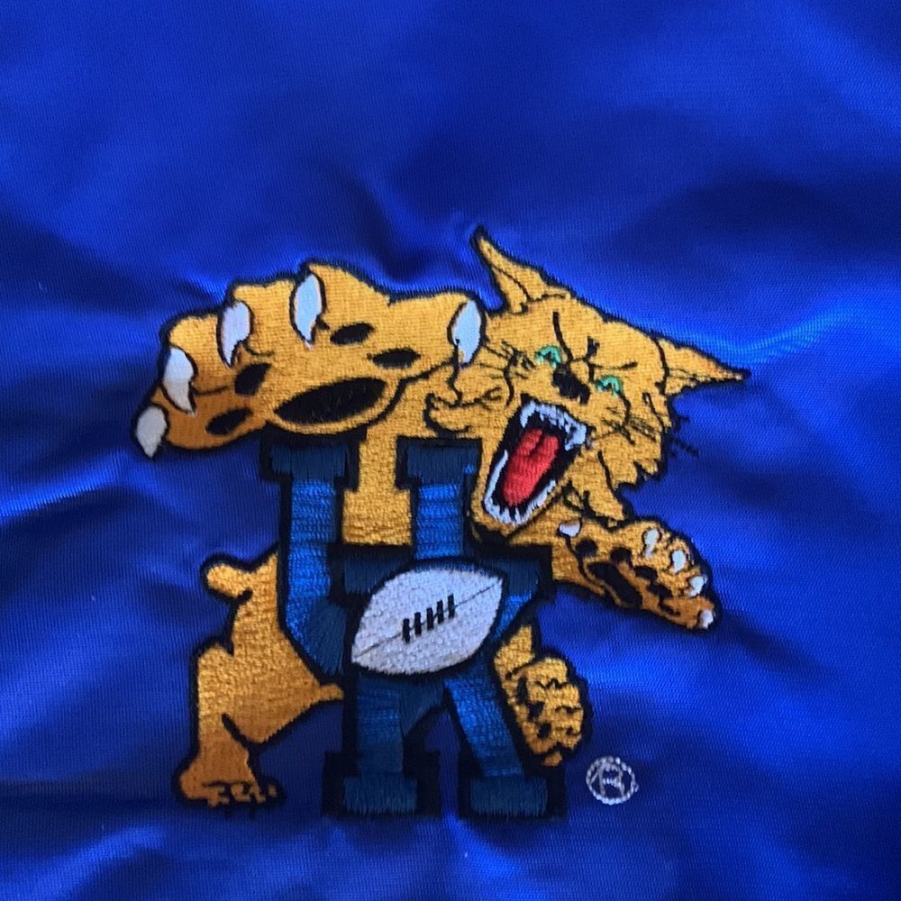 XL Brand New Vintage 90s Kentucky Wildcats Bomber Football Jacket - Picture 3 of 8
